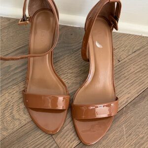 Talbots Brown Patent Heels